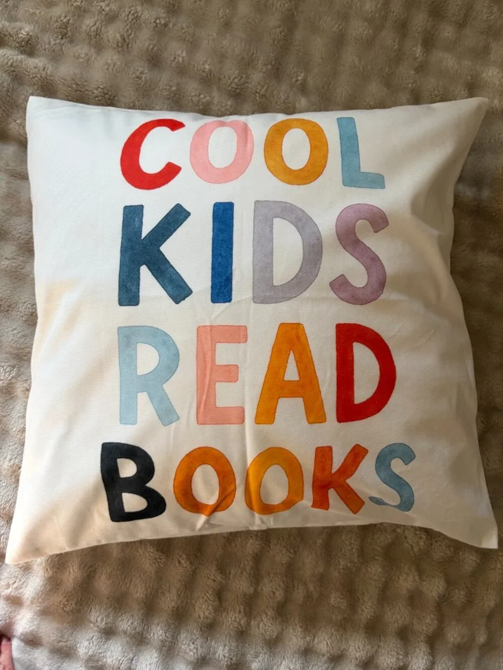 Classroom Pillow Cover Double Sided Reading Nook Book Lover Teacher Gift class